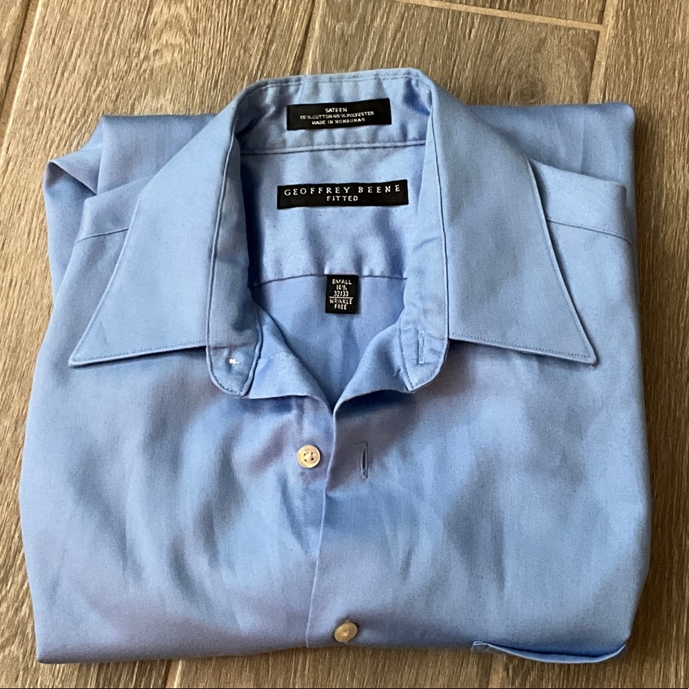 Geoffrey Beene Men's Light Blue Dress Shirt